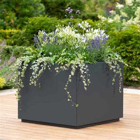 sheet metal flower box|decorative metal flower pots.